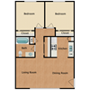2 Bed 1 Bath